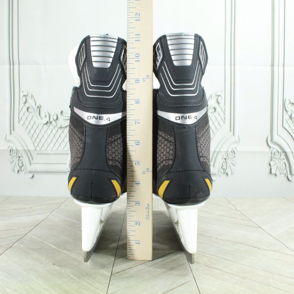 Bauer Supreme Enforcer  Black Leather Lace Up Ice Hockey Skates Shoes Size 5 - Picture 6 of 9